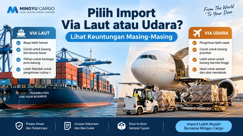 import via laut atau udara